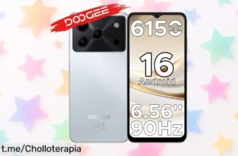 Móvil Android DOOGEE Note 56 con batería increíble y hasta 24 GB de RAM: aprovecha este chollazo solo por tiempo limitado para tenerlo todo en tu bolsillo.