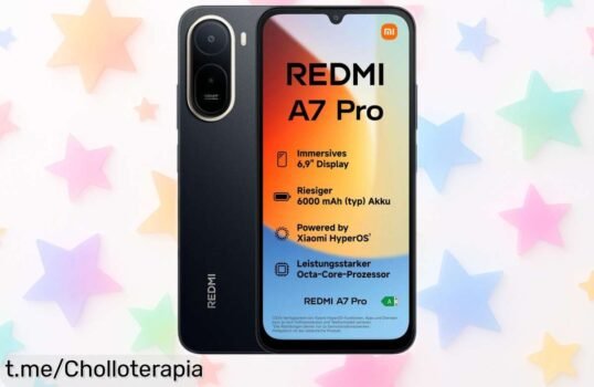 Móvil grande y potente Xiaomi Redmi A7 Pro: pantalla de 6,9 con 120 Hz, batería duradera de 6000 mAh y super chollo que no te querrás perder. ¡Dale a tu día el impulso que necesita!