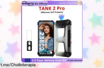 Móvil todoterreno Unihertz by 8849 TANK 2 Pro con proyector y batería gigante a un precio loco: ¡monta tu cine donde quieras antes de que se acabe!