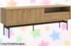 Mueble de TV Selsey Olar de 154 cm con estante y cajón: ¡rebajado a un precio loco para que organices tu salón y disfrutes del estilo!