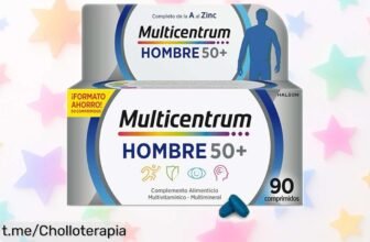 Multicentrum Hombre 50+: Multivitamínico que potencia tu energía y memoria, ahora a un precio de ganga. ¡No te quedes sin el vital apoyo que necesitas!