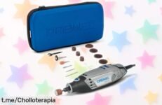 Multiherramienta Dremel 3000: el chollo que necesitas para cortar, lijar y grabar fácilmente con sus 15 accesorios. ¡No dejes pasar este ofertón! Tu creatividad lo merece ya.