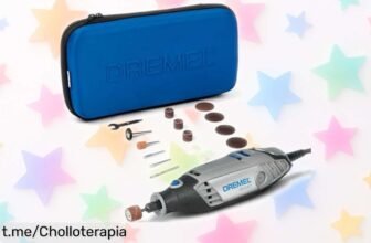 Multiherramienta Dremel 3000: el chollo que necesitas para cortar, lijar y grabar fácilmente con sus 15 accesorios. ¡No dejes pasar este ofertón! Tu creatividad lo merece ya.