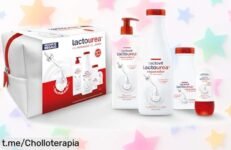 Neceser set de regalo corporal Lactourea Reparador de Lactovit: ¡ofertón para hidratar tu piel seca durante 72 horas! Solo hoy, disfruta este regalazo a un precio escandaloso.