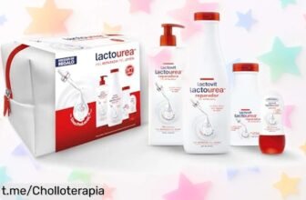 Neceser set de regalo corporal Lactourea Reparador de Lactovit: ¡ofertón para hidratar tu piel seca durante 72 horas! Solo hoy, disfruta este regalazo a un precio escandaloso.