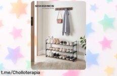 Organiza tu calzado con el zapatero apilable de 3 niveles SONGMICS y aprovecha su precio increíble; ¡no dejes que este chollo se te escape!