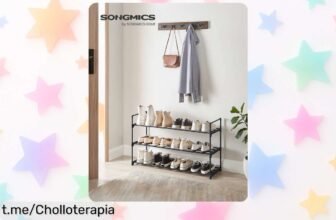 Organiza tu calzado con el zapatero apilable de 3 niveles SONGMICS y aprovecha su precio increíble; ¡no dejes que este chollo se te escape!