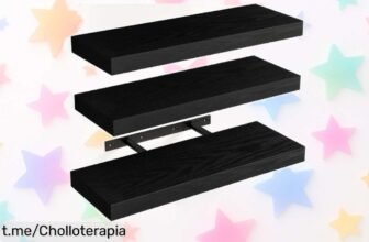 Organiza tu espacio con las increíbles baldas de pared HOMCOM: 3 niveles para libros, plantas y más, ¡aprovéchate del precio rebajado antes que se agoten!