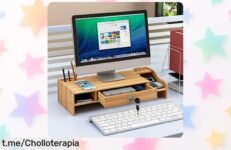 Organizador de escritorio de madera multifuncional para tu material de oficina a precio loco: ¡el chollo ideal que necesitas para ordenar y aprovechar cada rincón!