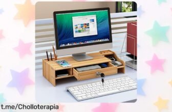 Organizador de escritorio de madera multifuncional para tu material de oficina a precio loco: ¡el chollo ideal que necesitas para ordenar y aprovechar cada rincón!