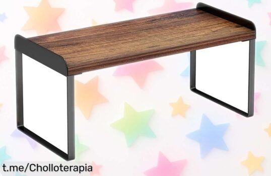 Organizador de madera CHAIMIC para escritorio, tu aliado perfecto para tener todo en orden y aprovechar este chollo que hace más fácil tu día a día. ¡No te quedes sin el tuyo!