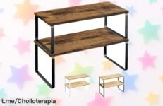 Organizadores de cocina apilables JUPPLIES: espacio extra y estilo en el armario, ¡es tu oportunidad para tener todo a mano sin gastar más!