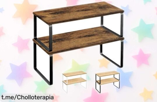 Organizadores de cocina apilables JUPPLIES: espacio extra y estilo en el armario, ¡es tu oportunidad para tener todo a mano sin gastar más!