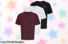Pack de 2 camisetas básicas Jack & Jones a precio de ganga, perfectas para cambiar tu look diario con estilo y sin vaciar la cartera. ¡No te quedes sin las tuyas!