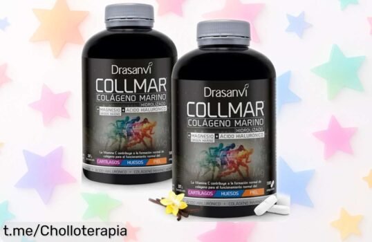 Pack de 2 colágeno marino hidrolizado Drasanvi con magnesio y ácido hialurónico: mejor precio, cuida tus articulaciones y ¡luce una piel radiante! No te quedes sin el tuyo.