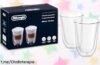 Pack de 2 vasos DeLonghi para Latte Macchiato a precio loco, mantiene tu café caliente o frío y ¡es apto para lavavajillas! No dejes pasar esta oportunidad única y disfruta cada sorbo.