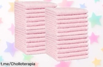 Pack de 24 toallas de lavabo Amazon Basics 100% algodón: suavidad y absorción ahora a un precio de ganga que no puedes dejar pasar, ¡aprovecha antes que se agoten!