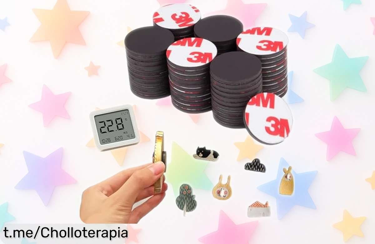Pack de 26 imanes adhesivos de 20 mm, perfectos para tus fotos y manualidades a un precio rebajado que no podrás dejar pasar ¡Dale vida a tu hogar ahora mismo!