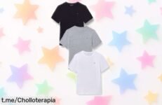 Pack de 3 camisetas básicas Tommy Hilfiger, precio rebajado y estilo effortless para tu día a día. Aprovecha este chollazo y renueva tu armario ¡no te quedes sin ellas!