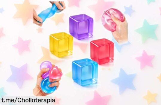 Pack de 4 cubos antiestrés HUQINXIN Glittere con purpurina, ahora a un precio rebajado que te hará sonreír: relájate y disfruta sin preocupaciones, ¡no esperes más para hacerte con ellos!