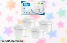 Pack de 4 filtros de agua BREAUILL que eliminan impurezas y dan mejor sabor al agua: ¡rebajado a un precio locazo! No te quedes sin ellos, mejora tu hogar hoy mismo.