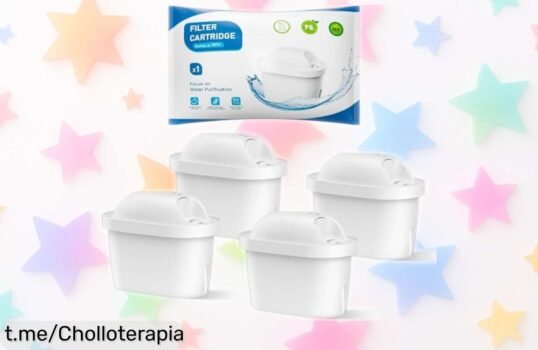 Pack de 4 filtros de agua BREAUILL que eliminan impurezas y dan mejor sabor al agua: ¡rebajado a un precio locazo! No te quedes sin ellos, mejora tu hogar hoy mismo.