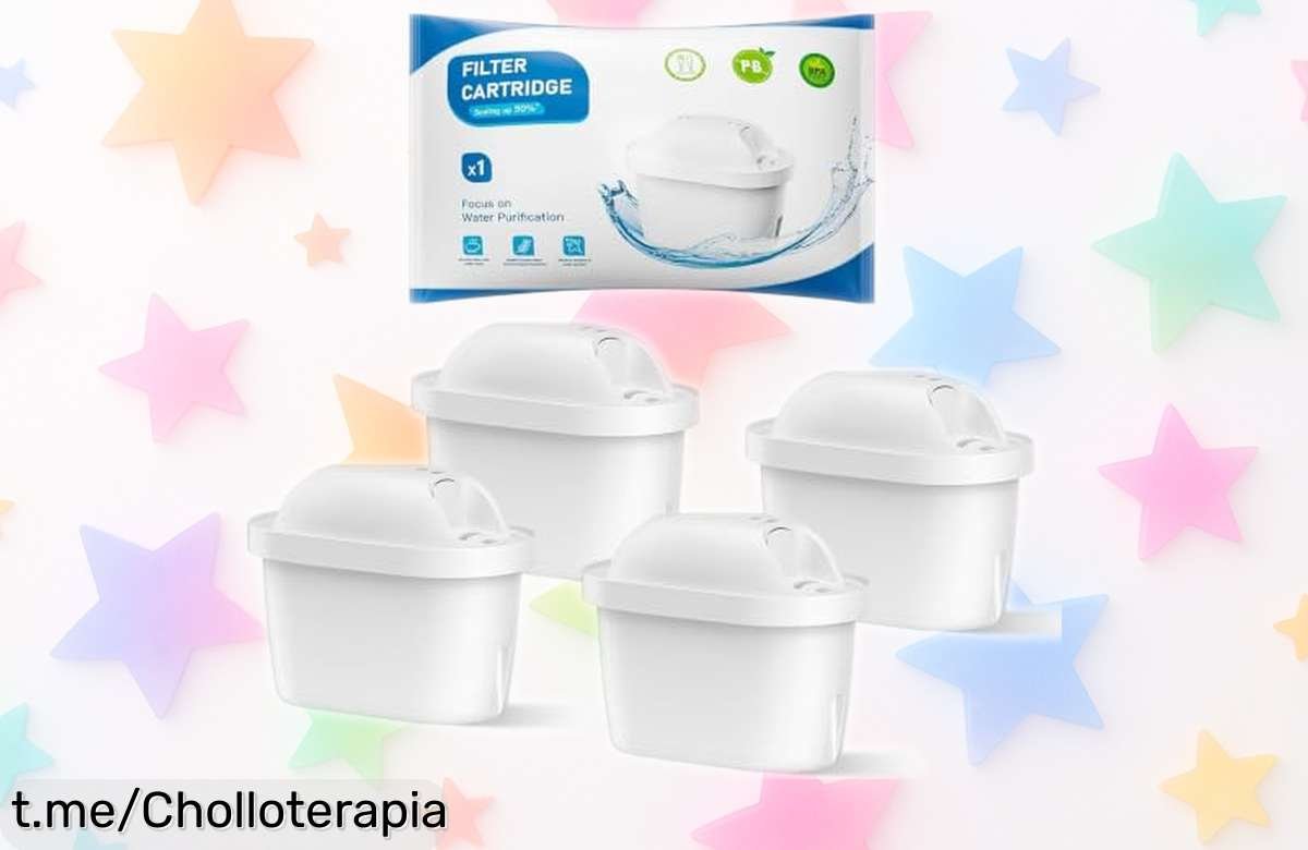 Pack de 4 filtros de agua BREAUILL que eliminan impurezas y dan mejor sabor al agua: ¡rebajado a un precio locazo! No te quedes sin ellos, mejora tu hogar hoy mismo.