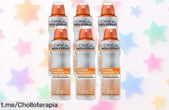 Pack de 6 desodorantes L'Oréal Paris Men Expert Hydra Energetic Extreme Sport, protección máxima hasta 72 horas y ¡con un cupón que hace este chollo irresistible!