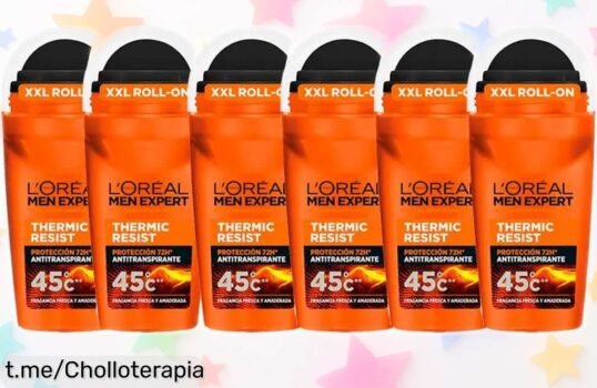Pack de 6 desodorantes L'Oréal Paris Men Expert para aguantar el sudor todo el día, ¡un super chollo que te mantendrá fresco y confiado sin preocupaciones!