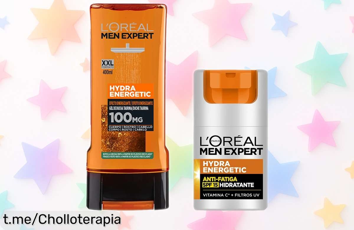 Pack de cuidado facial y ducha L’Oréal Paris Men Expert con gel energizante y crema antifatiga: ¡rebajado a un precio loco para que luzcas siempre fresco!