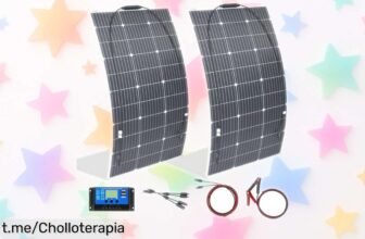 Panel solar flexible de 200W ideal para camping, barcos y autocaravanas: aprovecha el sol con este super chollo a precio loco y disfruta de la libertad al aire libre sin preocupaciones.