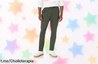 Pantalón chino ajustado de Amazon Essentials a precio loco: renueva tu armario con estilo y sin preocuparte por arrugas. ¡No dejes pasar esta oportunidad única!