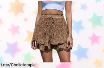 Pantalón corto tipo falda de CheChury con estampado floral: ¡aprovecha el chollazo que tu armario estaba esperando! lucirás increíble y encantadora en cada look.