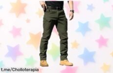 Pantalones cargo de trabajo resistentes y ligeros para hombre, ¡aplica el cupón y llévatelos a un precio loco que nunca verás otra vez!