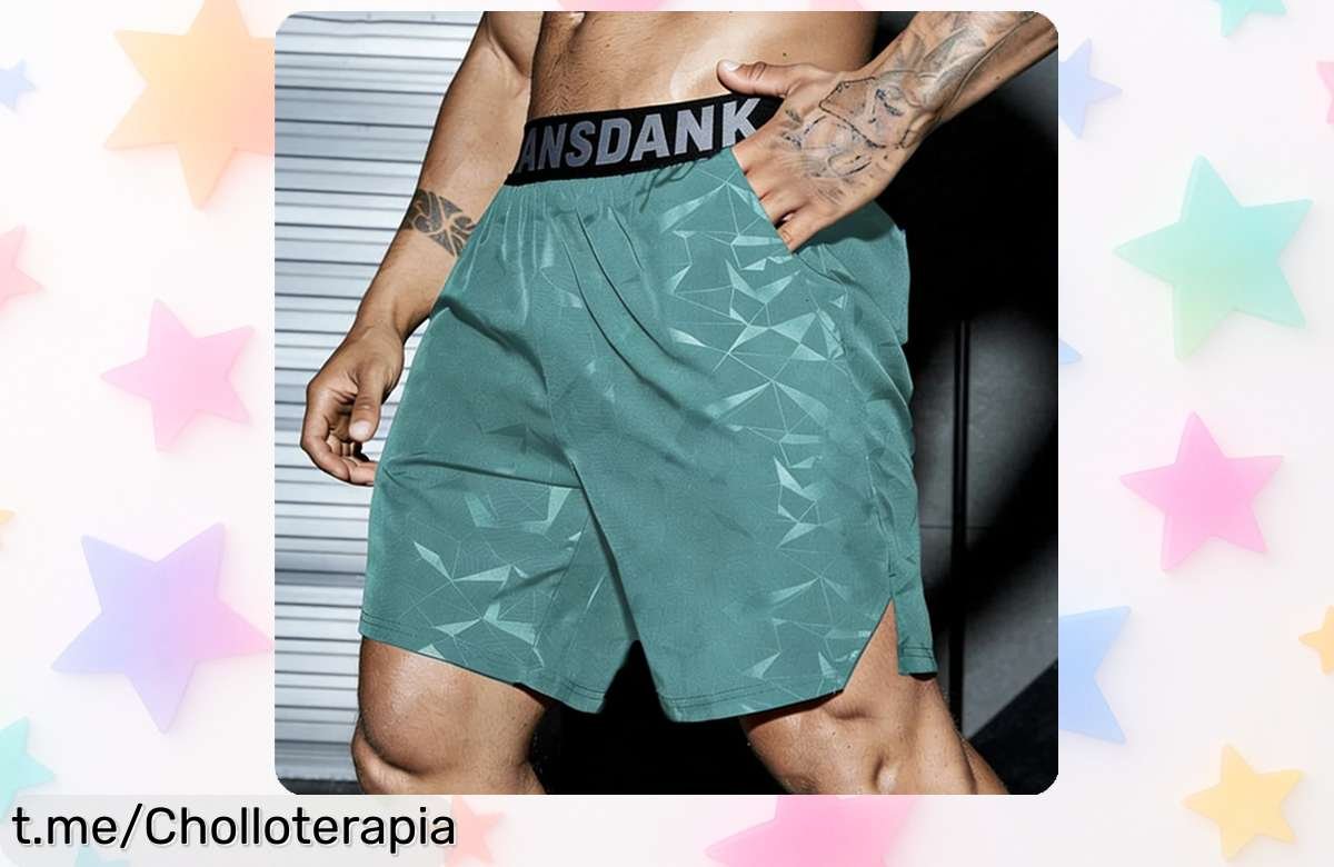 Pantalones cortos deportivos para hombre, ligeros y elásticos a precio de escándalo: ¡Renueva tu armario con este super chollo antes de que se agoten!