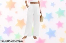 Pantalones de algodón sueltos PASUDA con cintura elástica y bolsillos a precio loco, ¡ideales para chillear en casa o disfrutar de la playa! ¡No te quedes sin los tuyos!