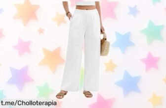 Pantalones de algodón sueltos PASUDA con cintura elástica y bolsillos a precio loco, ¡ideales para chillear en casa o disfrutar de la playa! ¡No te quedes sin los tuyos!