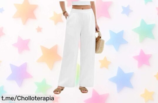 Pantalones de algodón sueltos PASUDA con cintura elástica y bolsillos a precio loco, ¡ideales para chillear en casa o disfrutar de la playa! ¡No te quedes sin los tuyos!