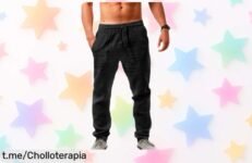 Pantalones de lino y algodón Litthing para hombre, el super chollo que necesitas: ligeros y holgados, perfectos para lucir genial en cualquier plan. ¡No te quedes sin los tuyos!