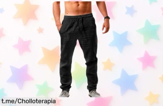 Pantalones de lino y algodón Litthing para hombre, el super chollo que necesitas: ligeros y holgados, perfectos para lucir genial en cualquier plan. ¡No te quedes sin los tuyos!