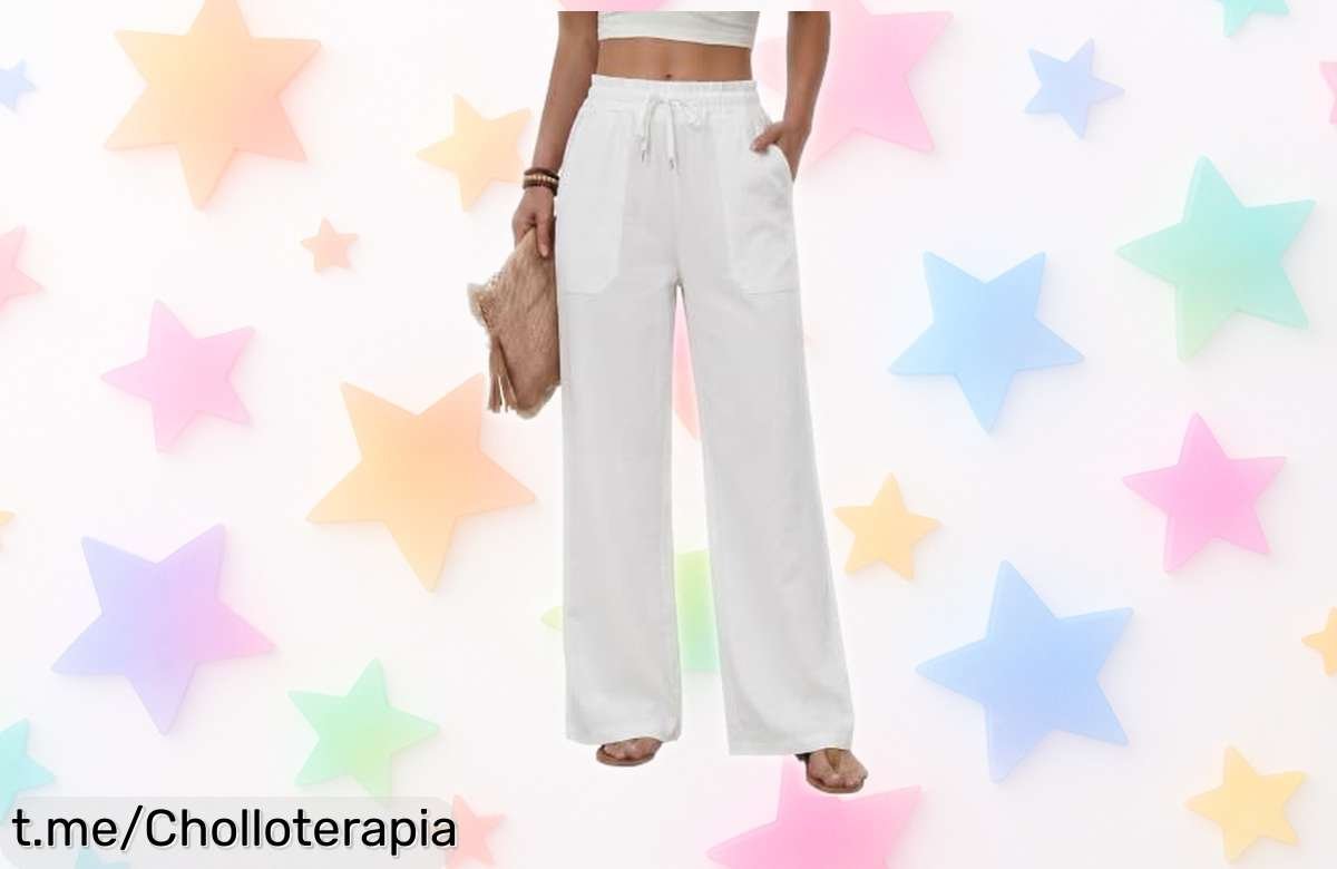 Pantalones fluidos Heekpek con cintura elástica y 4 bolsillos: ¡ofertón total para que le des un giro a tu estilo, corre antes de quedarte sin ellos!