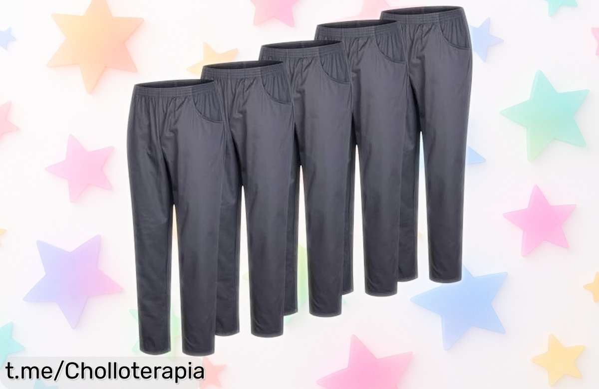 Pantalones unisex para sanitarios MISEMIYA 58312: super chollo de 5 unidades que renueva tu uniforme y se lava fácil, ¡aprovéchalo ahora antes de que vuelvan a subir!