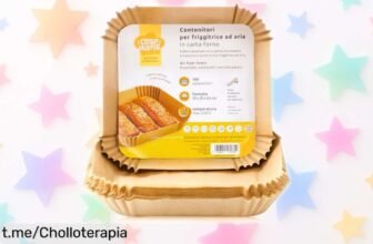 Papel para freidora de aire CrispHunter: ¡100 unidades antiadherentes que te harán cocinar sin ensuciar, a un precio de ganga irresistible! No lo pienses más y adquiere el tuyo ya.
