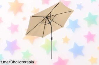 Parasol de jardín Angel Living de 250 cm, disfruta de una sombra perfecta en tu patio o playa a un precio loco y nunca visto, ¡no te quedes sin el tuyo!