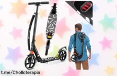 Patinete urbano plegable KESSER Cityroller PROS con freno metálico y suspensión a un precio de locura, ¡aprovéchalo antes de que se acabe la oferta!
