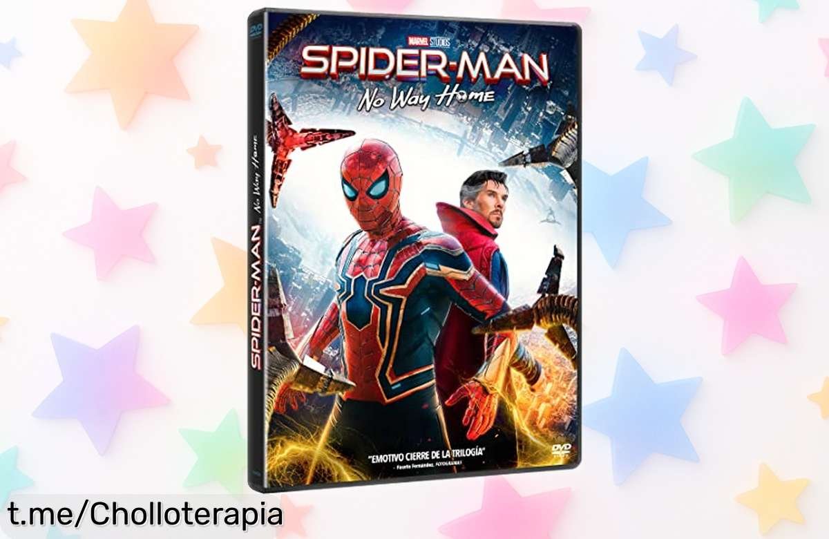 Película SpiderMan: No Way Home en DVD a un precio rebajado, acción y emoción aseguradas para disfrutar cada instante como verdadero fan del superhéroe. ¡No dejes pasar esta oferta!