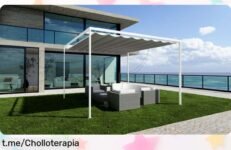 Pérgola de aluminio NATERIAL Palillería Niza, ideal para crear sombra en tu jardín. ¡Aprovecha este precio loco y transforma tu espacio exterior en un oasis!