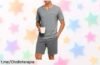 Pijama corto de hombre L en 2 piezas, ligero y fresco: ¡rebajadores precios locos para renovar tu ropa de noche! Aprovecha este super chollo y descansa con estilo.