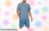 Pijama de hombre de 2 piezas ligero y transpirable que no dejarás escapar, ¡cómpralo ya antes de que se agote este super chollo para dormir fresco en casa!