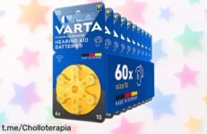 Pilas para audífonos VARTA Power on Demand, 60 unidades a un precio loco: ¡más de 25 horas de autonomía y hasta 4 años listas! No pierdas este chollo impresionante que te dará tranquilidad.